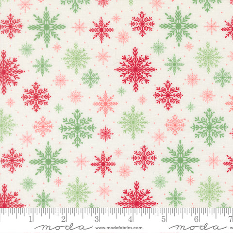 Merrily On High Snow Softly Snowing Yardage by Sweetfire Road for Moda Fabrics