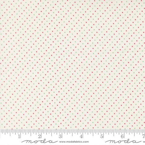 Merrily On High Snow Festive Dot Yardage by Sweetfire Road for Moda Fabrics