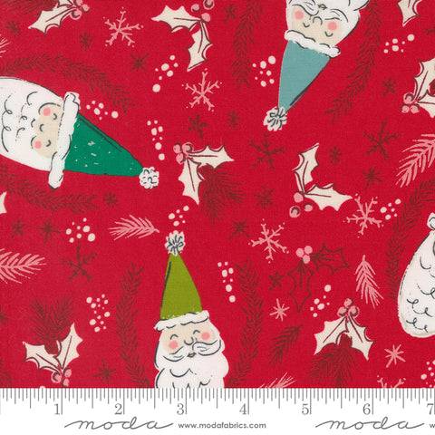 Cozy Wonderland Berry Jolly St. Nick Yardage by Fancy That Design House for Moda Fabrics