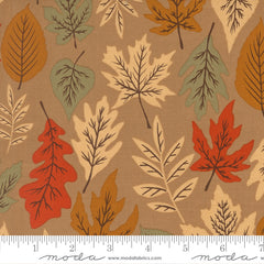 Windfall Oatmeal Leaf Yardage by Fancy That Design House for Moda Fabrics