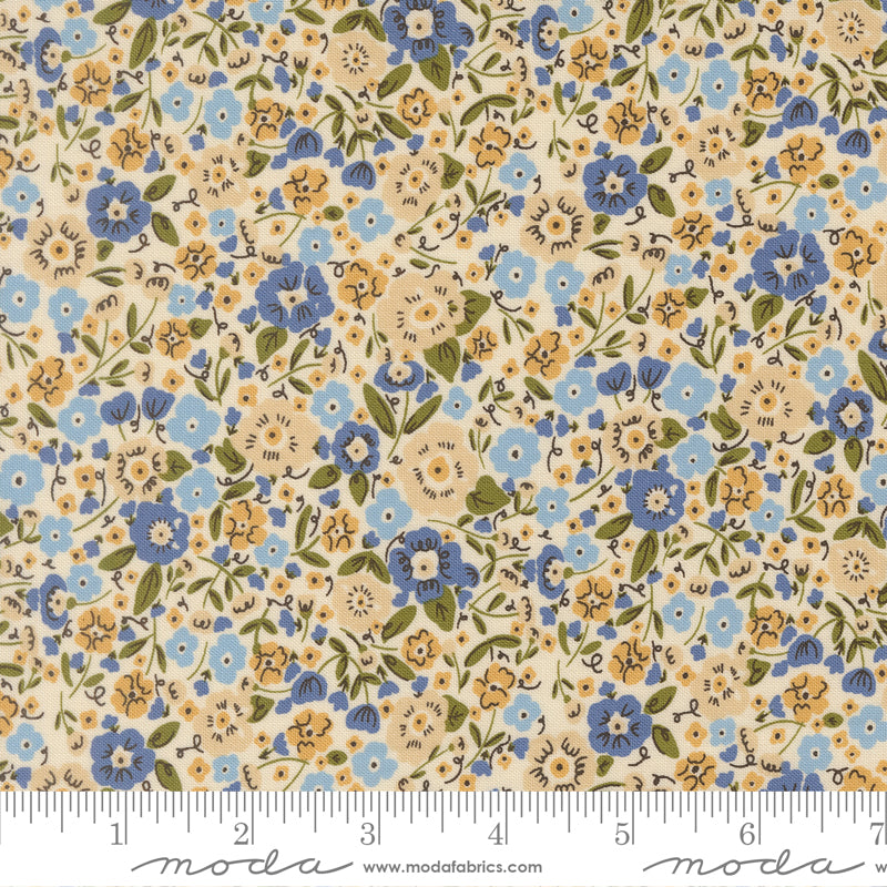 The Henhouse Cloud Calico Yardage by Gingiber for Moda Fabrics