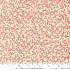 Joyful Gatherings II Cloud Crimson Mistletoe Vine Yardage by Primitive Gatherings for Moda Fabrics