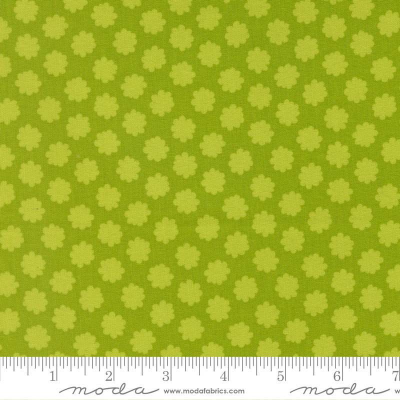Scenery Lime Puffball Yardage by Elizabeth Hartman for Moda Fabrics