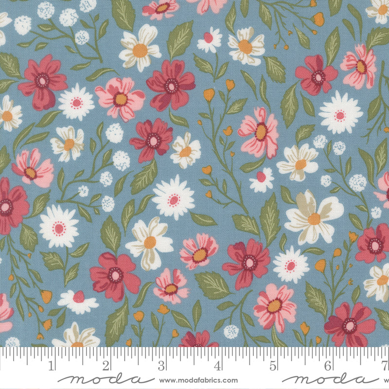 Wild Honey Sky Wildflower Dance Yardage by Lella Boutique for Moda Fabrics