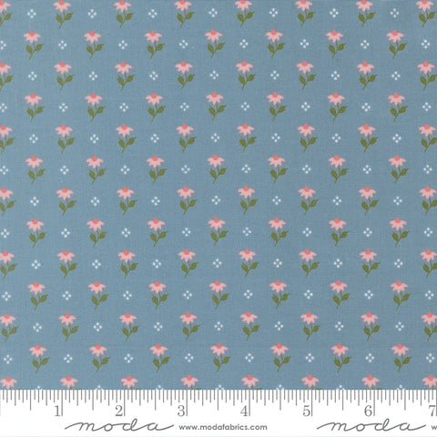 Wild Honey Sky Bumbling Posies Yardage by Lella Boutique for Moda Fabrics