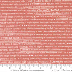 Wild Honey Rose Water Buzz Words Yardage by Lella Boutique for Moda Fabrics