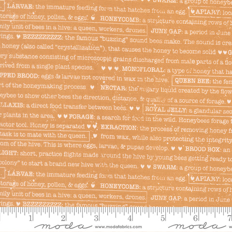 Wild Honey Honey Buzz Words Yardage by Lella Boutique for Moda Fabrics