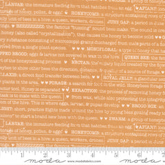 Wild Honey Honey Buzz Words Yardage by Lella Boutique for Moda Fabrics