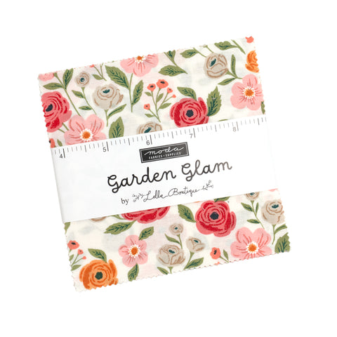 PREORDER Garden Glam Charm Pack by Lella Boutique for Moda Fabrics