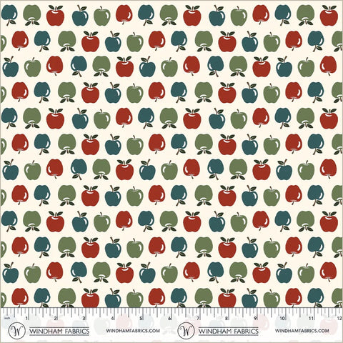 Honeycrisp Ivory Happy Harvest Yardage by Allison Harris for Windham Fabrics