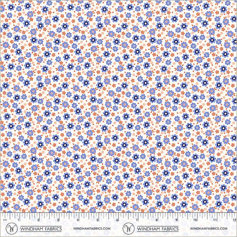 Folky Chicken Ivory Mod Ditsy Yardage by Natalie Briscoe for Windham Fabrics