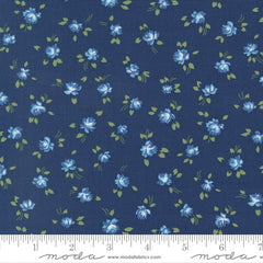 Blueprint Navy Grace Yardage by Camille Roskelley for Moda Fabrics