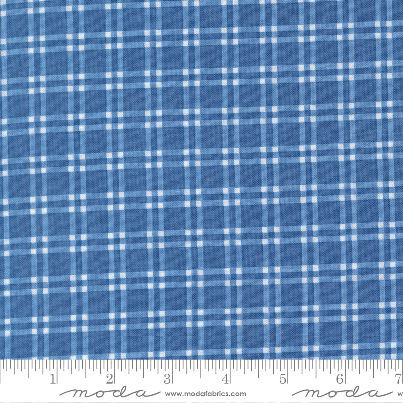 Blueprint Sea Plaid Yardage by Camille Roskelley for Moda Fabrics