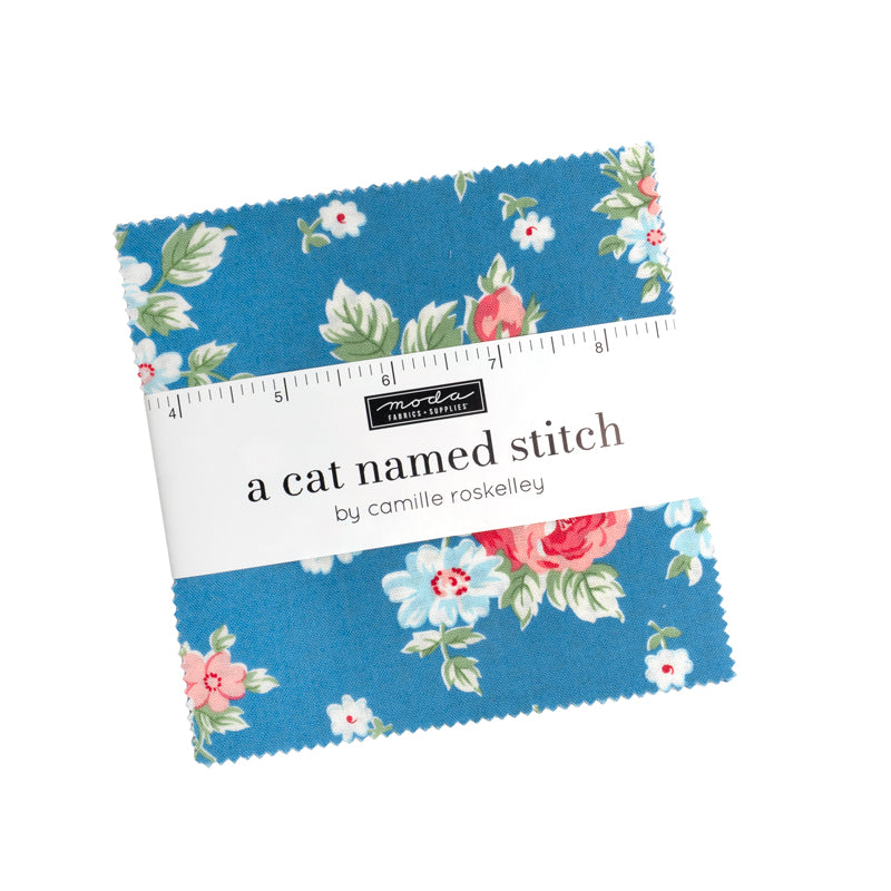A Cat Named Stitch Charm Pack by Camille Roskelley for Moda Fabrics