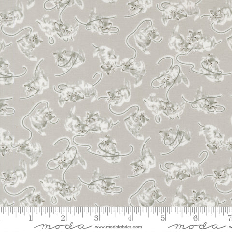 A Cat Named Stitch Grey Georgie Yardage by Camille Roskelley for Moda Fabrics