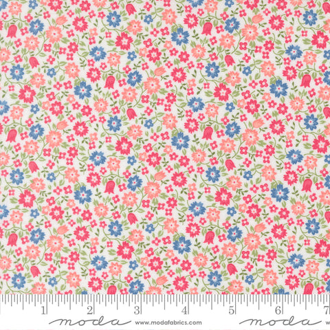 A Cat Named Stitch Cream Lucky Yardage by Camille Roskelley for Moda Fabrics