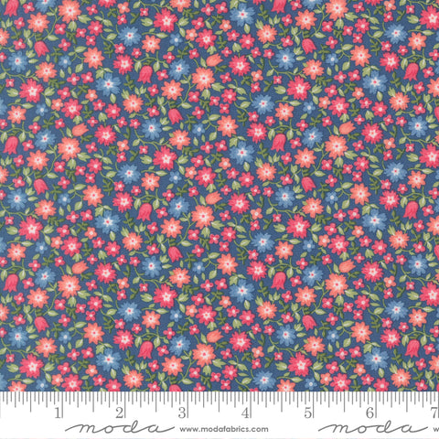 A Cat Named Stitch Sea Lucky Yardage by Camille Roskelley for Moda Fabrics