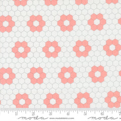 A Cat Named Stitch Cream Blush Quilted Yardage by Camille Roskelley for Moda Fabrics