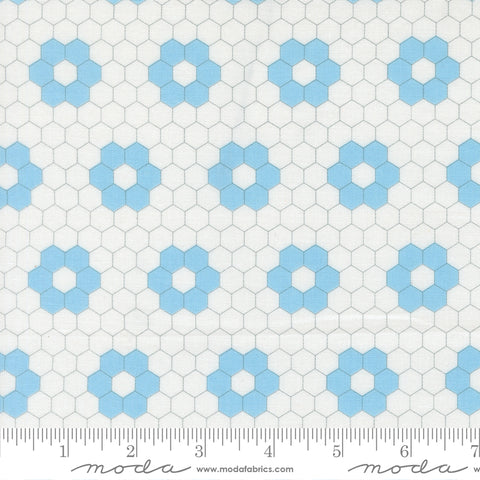 A Cat Named Stitch Cream Sky Quilted Yardage by Camille Roskelley for Moda Fabrics