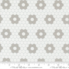 A Cat Named Stitch Cream Grey Quilted Yardage by Camille Roskelley for Moda Fabrics