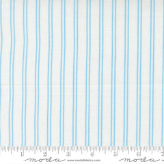 A Cat Named Stitch Cream Sky Stitch Stripe Yardage by Camille Roskelley for Moda Fabrics
