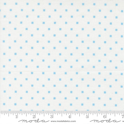 A Cat Named Stitch Cream Sky Cosmo Dot Yardage by Camille Roskelley for Moda Fabrics