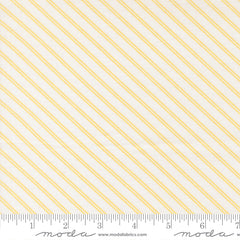 Bloomsberry White Buttermilk Stripe Yardage by Camille Roskelley for Moda Fabrics