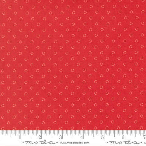 Bloomsberry Red Favorite Dot Yardage by Camille Roskelley for Moda Fabrics
