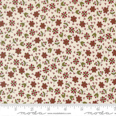 Chilly Vanilla Christmas Flowers Yardage by Sweetwater for Moda Fabrics