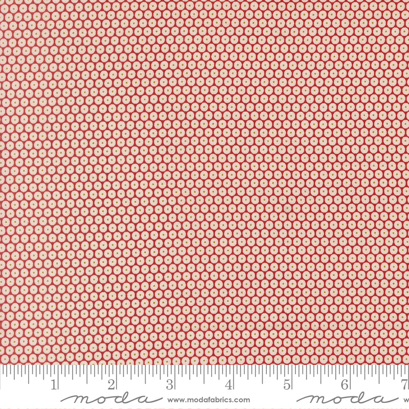 Chilly Red Snowball Yardage by Sweetwater for Moda Fabrics