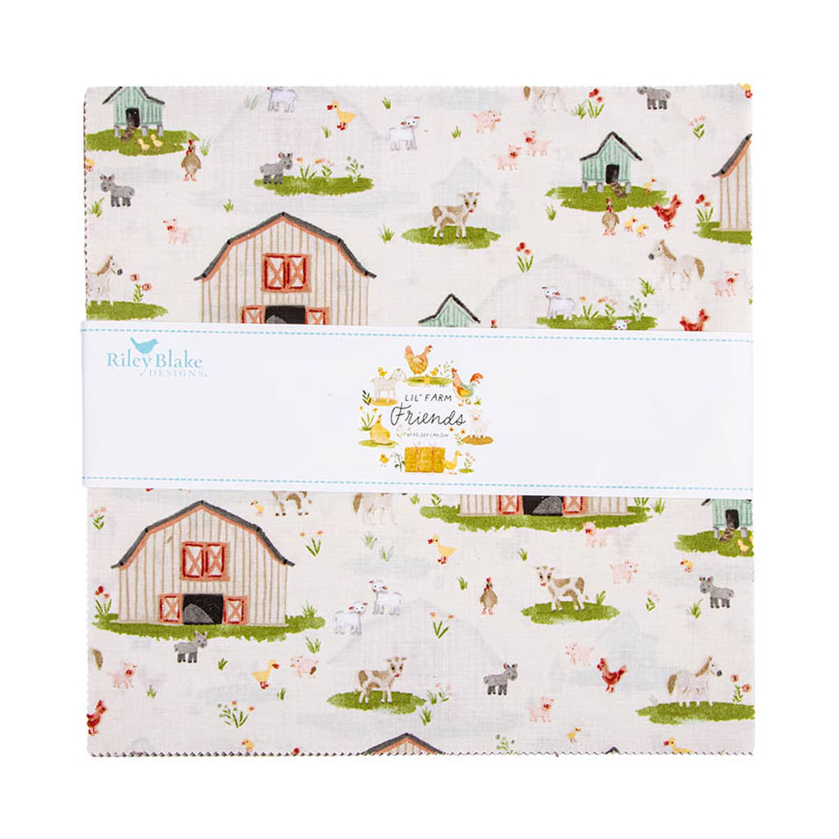 Lil' Farm Friends 10" Stacker by Kelsey Carlson for Riley Blake Designs at LouLou’s Fabric Shop 
