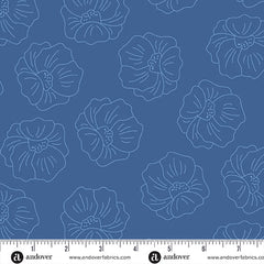 Oh Say Can You Sew Navy Semper Fi Yardage by Amy Latta for Andover Fabrics