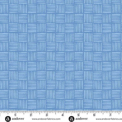 Oh Say Can You Sew Cornflower Blue Gallantly Streaming Yardage by Amy Latta for Andover Fabrics