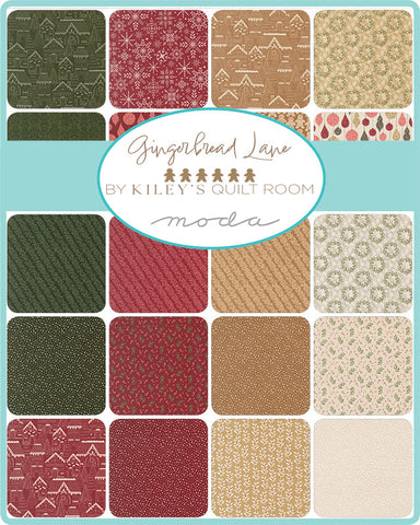 PREORDER Gingerbread Lane Mini Charm by Kiley's Quilt Room for Moda Fabrics