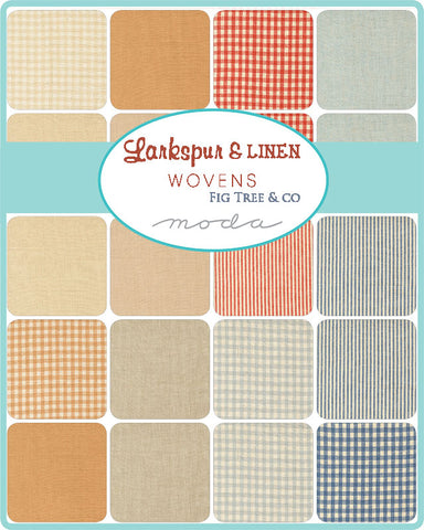 PREORDER Larkspur & Linen Wovens Fat Quarter Bundle by Fig Tree & Co. for Moda Fabrics