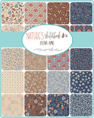 PREORDER Nature's Sketchbook Jelly Roll by Elena Amo for Moda Fabrics