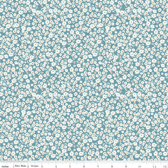 Spring Gardens Blue Blossoms Yardage by My Mind's Eye for Riley Blake Designs