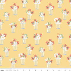 Sunshine and Sweet Tea Sunshine Mason Jar Bouquets Yardage by Amanda Castor for Riley Blake Designs