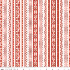 Ski Hill White Sweater Yardage by Corinne Wells for Riley Blake Designs