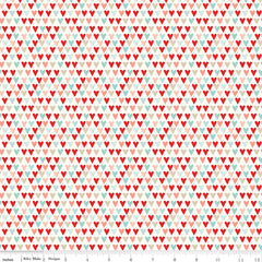 You & Me Cream Hearts Yardage by Sandy Gervais for Riley Blake Designs