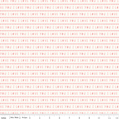 Sweetheart Cream I Love You Yardage by My Mind's Eye for Riley Blake Designs