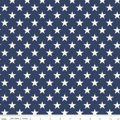Freedom Garden Blue Stars Yardage by My Mind's Eye for Riley Blake Designs