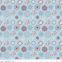 Stars and Stripes Forever Sky Fireworks Yardage by Lori Whitlock for Riley Blake Designs