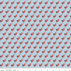 Stars and Stripes Forever Sky Flags Yardage by Lori Whitlock for Riley Blake Designs