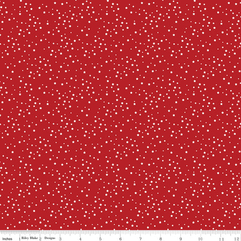 Stars and Stripes Forever Red Stars Yardage by Lori Whitlock for Riley Blake Designs