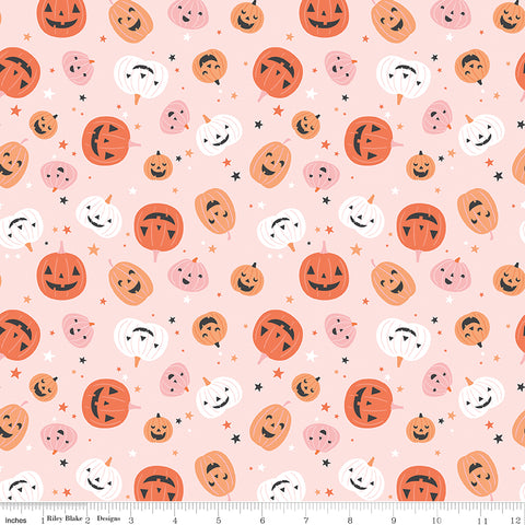 Hey Pumpkin Blush Pumpkins Yardage by My Mind's Eye for Riley Blake Designs