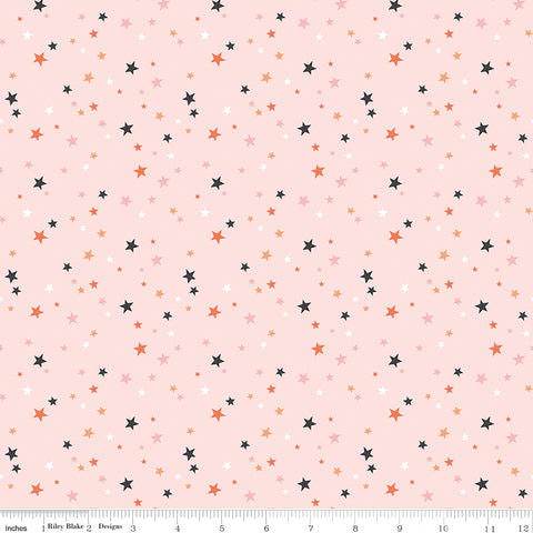 Hey Pumpkin Blush Stars Yardage by My Mind's Eye for Riley Blake Designs