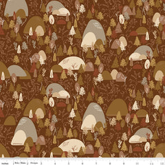 Let's Wander Brown Mountain Music Yardage by Casey Cometti for Riley Blake Designs