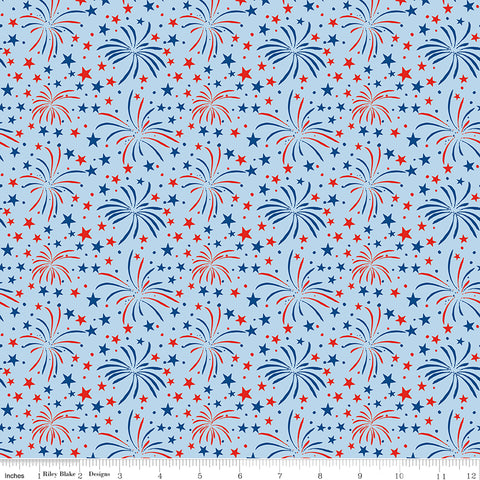 Firecracker Frost Fireworks Yardage by My Mind's Eye for Riley Blake Designs