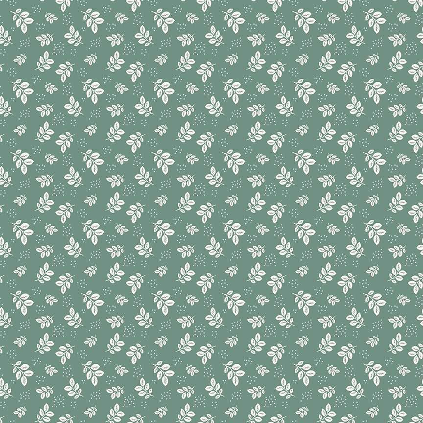 Renew by Gervais Aqua Leaves Yardage by Sandy Gervais for Riley Blake Designs